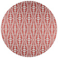 Sedona Sn6 Red Southwestern Rug Round 4' X 4'