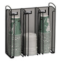 Safco 3292Bl Onyx Mesh Cup And Lid Holder Organizer, Black