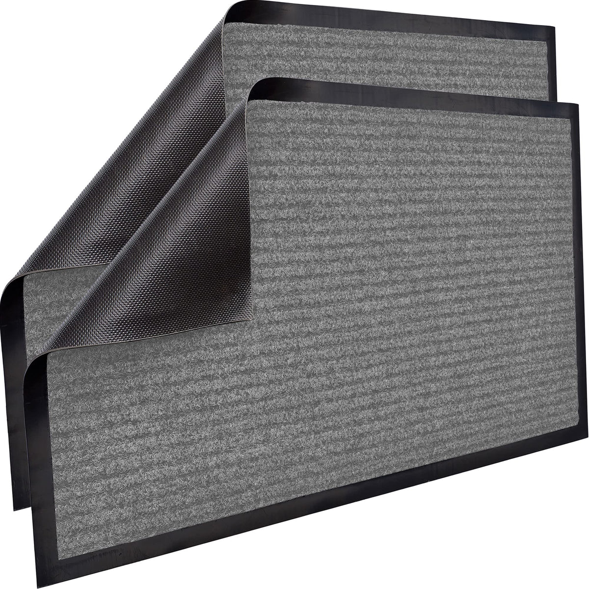 Sierra Concepts 2-Pack Front Door Mat - Large 36 X 24 Welcome Indoor Outdoor Entryway Mats For Shoe Scraper, Ideal For Inside Outside High Traffic Area, Gray
