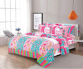 Sapphire Home 8 Piece Unicorn Bed In A Bag, Full Bedding Set For Girls, Kids Comforter Set With Bed Sheets, Pillow Case, Toy Pil