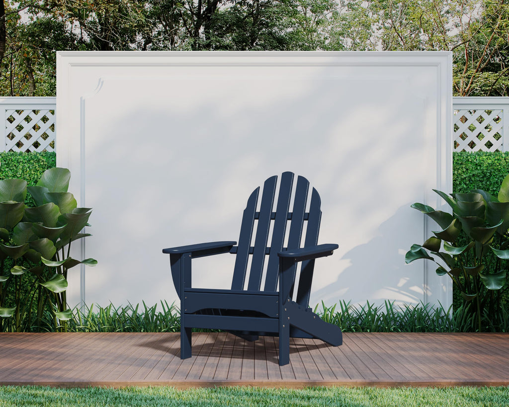 Polywood Ad4030Nv Classic Adirondack Chair, Navy