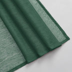 Donren Dark Hunter Green Sheer Window Scarf Valance - Luxury Soft Semi Sheer Scarf For Window Wedding Arch Sheer Curtains Scarf