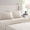 Laura Ashley Home - Full Sheets, Cotton Flannel Bedding Set, Brushed For Extra Softness  Comfort (Victoria, Full)