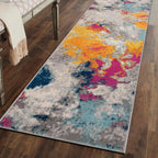 Rugshop Sky Collection Modern Abstract Runner Rug 2'7'' x 6' Multi