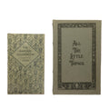 Creative Co-Op MDF & Canvas Book, Set of 2 All The Little Things Storage Box, Natural, 2