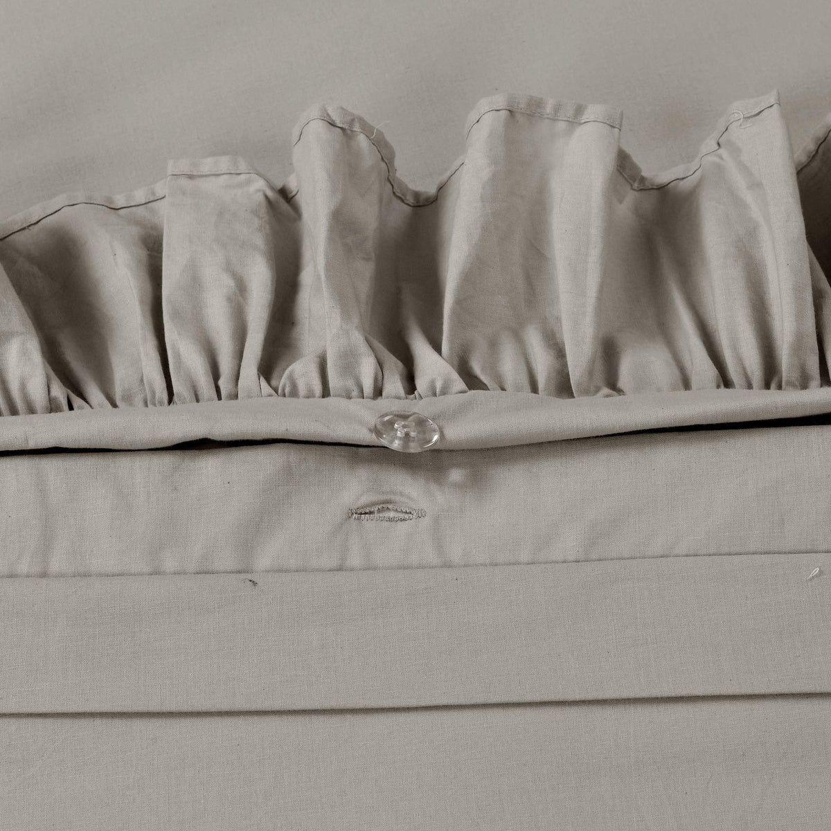 Lush Decor Reyna Ruffle 100% Cotton Duvet Cover Set - 3 Piece Cozy Ruffled Bedding Set - Timeless Elegance And Comfort - Full/ Q