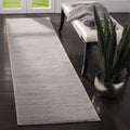 SAFAVIEH Vision Collection Runner Rug - 22 x 8, Silver, Modern Ombre Tonal Chic Design, Non-Shedding & Easy Care, Ideal for Hi