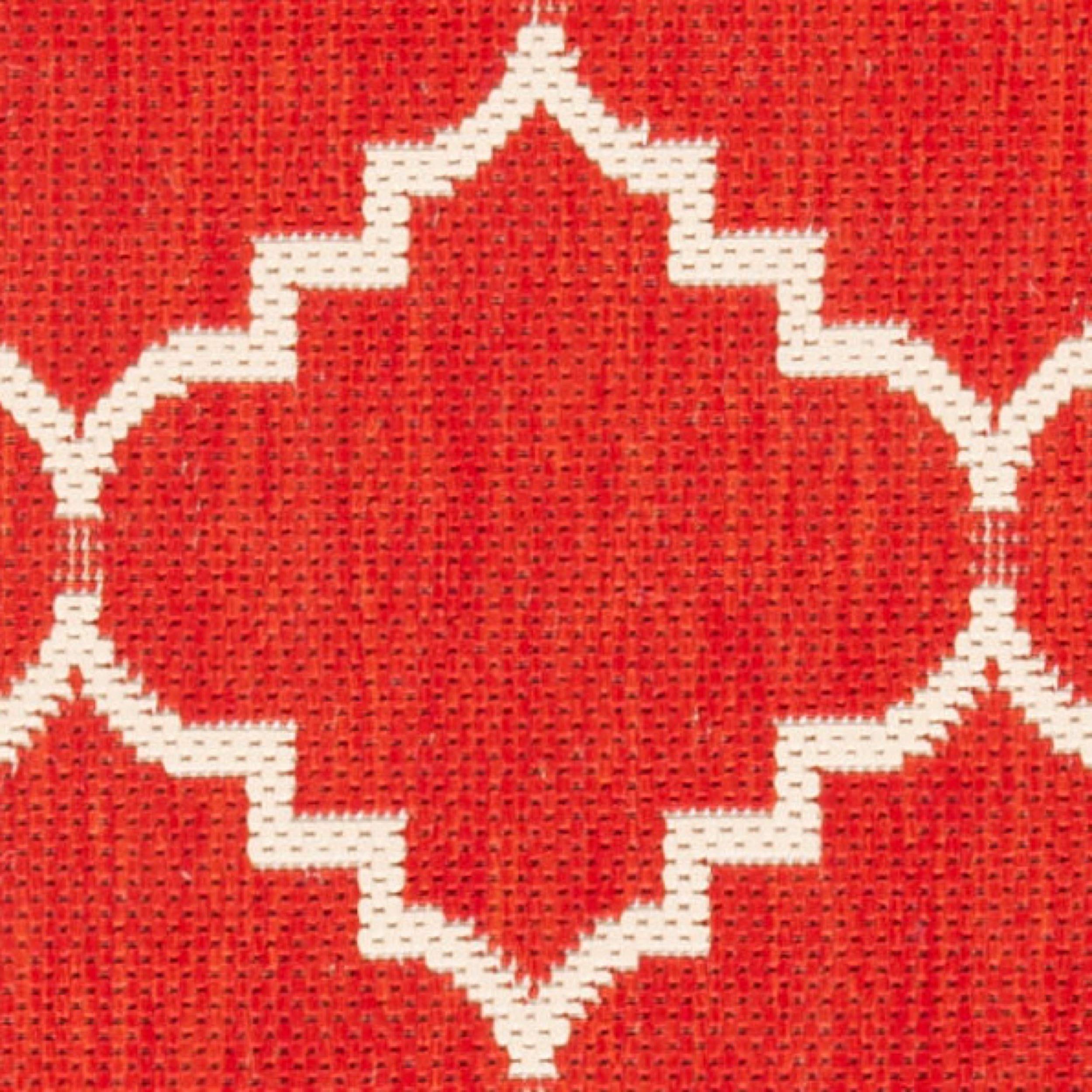 Safavieh Courtyard Collection 2'3'' X 10' Red/Beige Cy6889 Indoor/ Outdoor Waterproof Easy Cleaning Patio Backyard Mudroom Runne