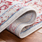 Safavieh Brentwood Collection 3' X 5' Ivory/Red Bnt832C Medallion Distressed Non-Shedding Living Room Bedroom Accent Rug