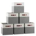 Ornavo Home 13 x 15 x 13 Kallax Storage Cube Bins, Foldable Collapsible Fabric Storage Bins Box Linen Shelf Basket Cube Organize