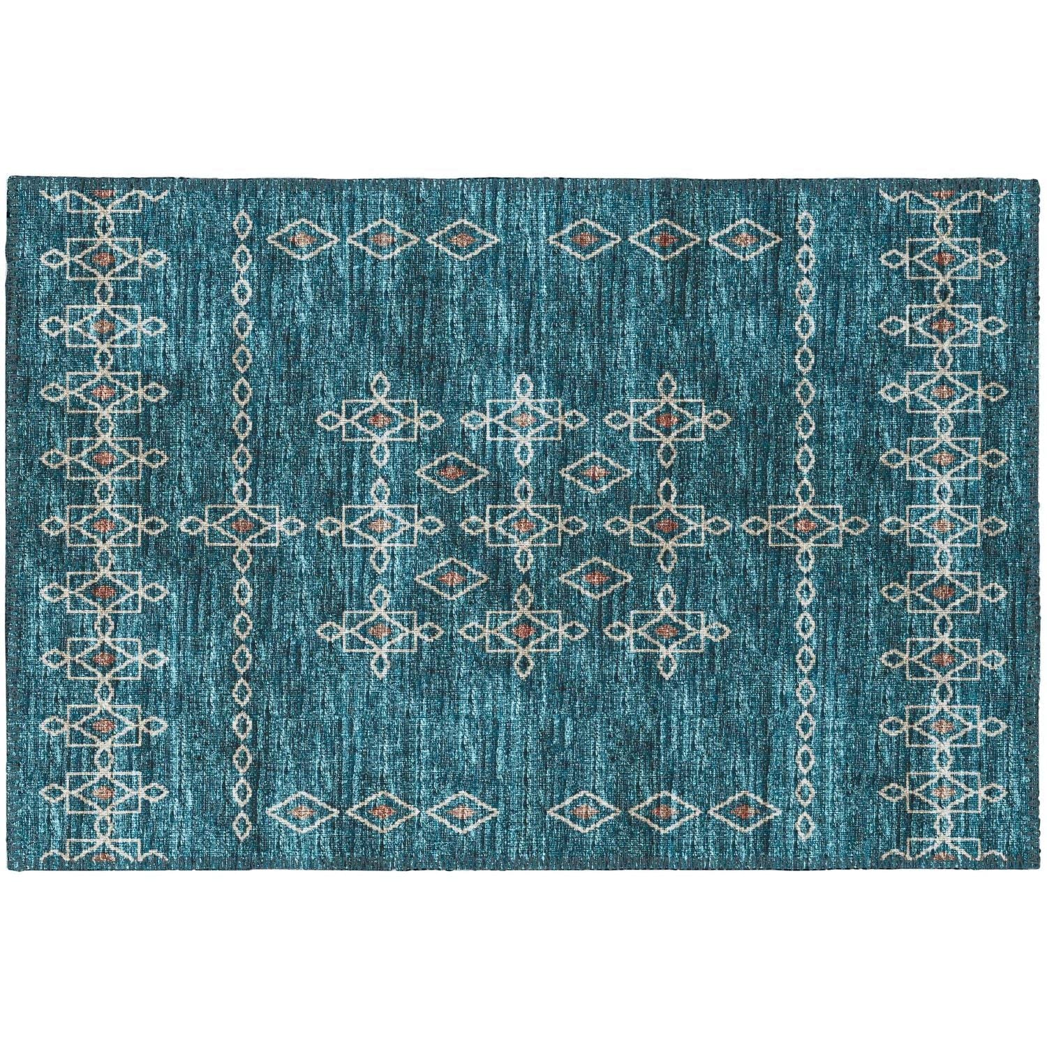 Sedona Sn3 Blue Transitional Rug Rectangle 5' X 7 ' 6"
