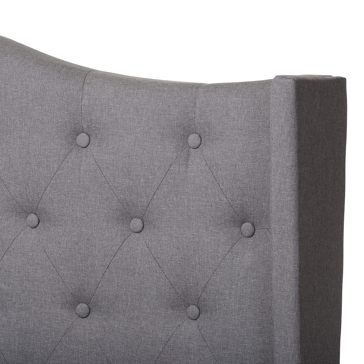 Baxton Studio Alesha Bed, Queen, Grey (149-8930-HiT)