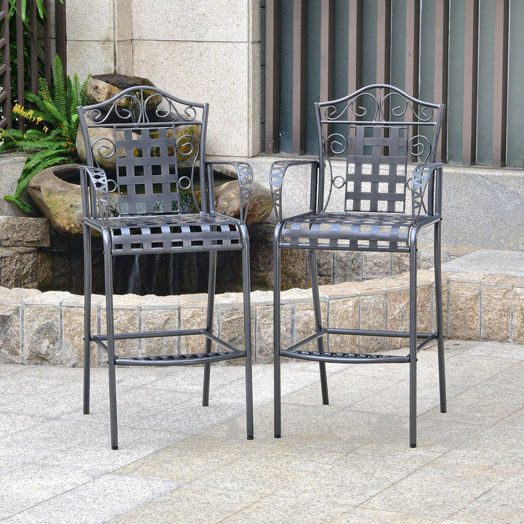 International Caravan Set of Three Iron Bar Bistro