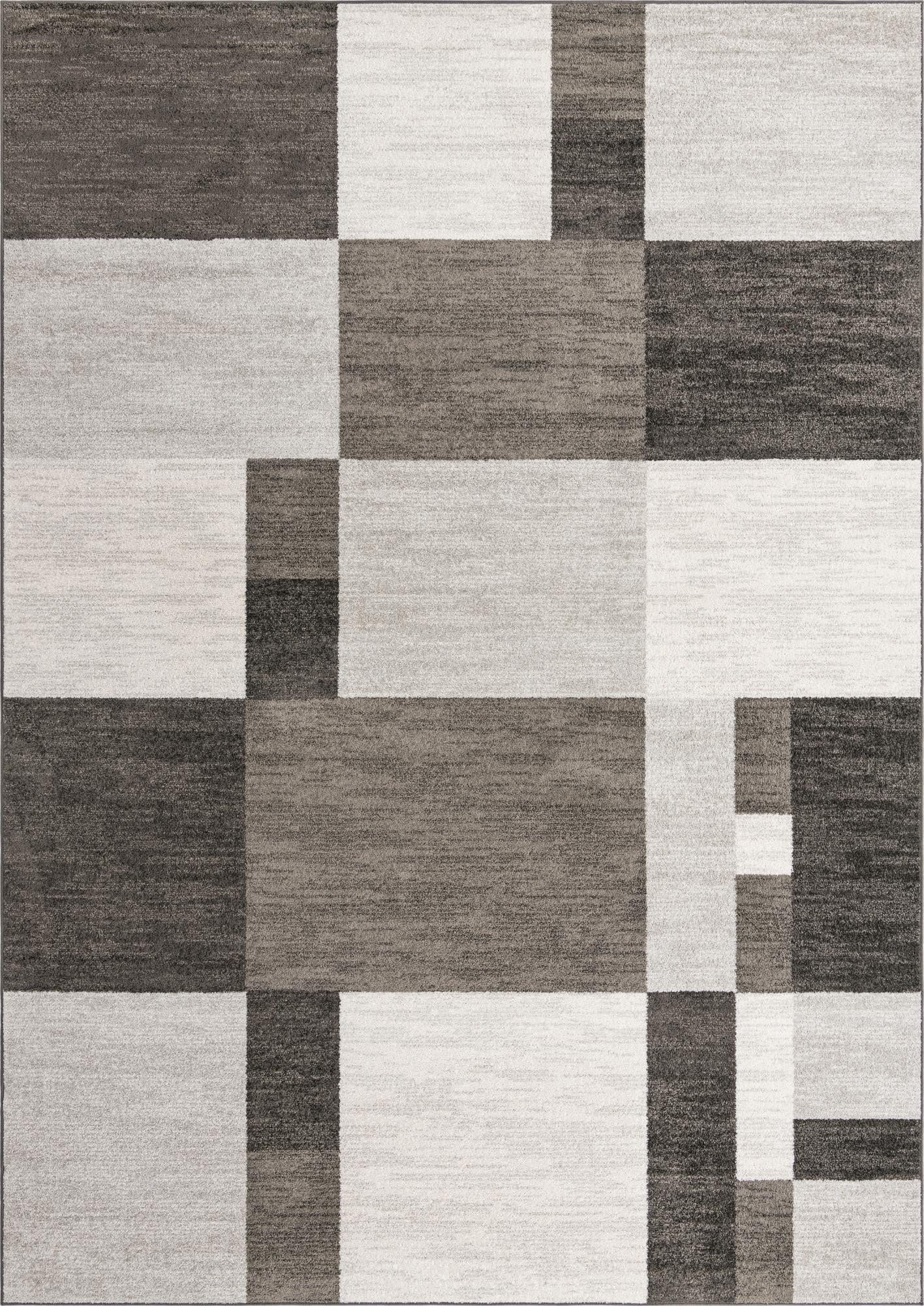 Unique Loom Autumn Collection Area Rug - Providence (10' X 14' 1'' Rectangle, Gray/ Ivory)