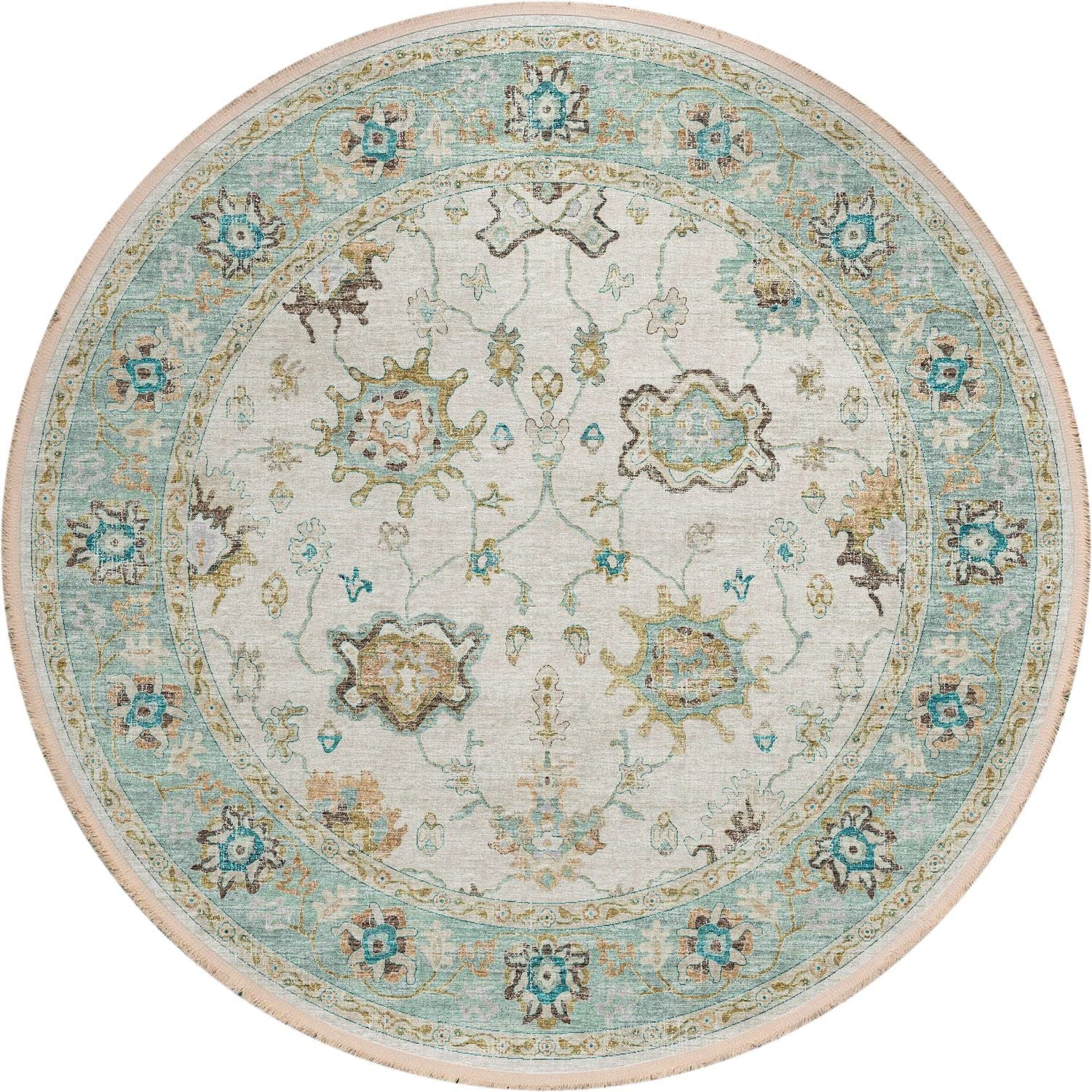 Marbella Mb6Iv8Ro 8 Ft. Marbella Mb6 Round Rug, Ivory