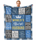 Xufudy Gifts For Husband, Husband Christmas, Husband Gifts Blanket 60'X50', Gifts For Husband Christmas, Christmas For Husband
