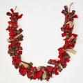 Worth Imports 71 Christmas Plaid Rag Tie Garland, Multicolor