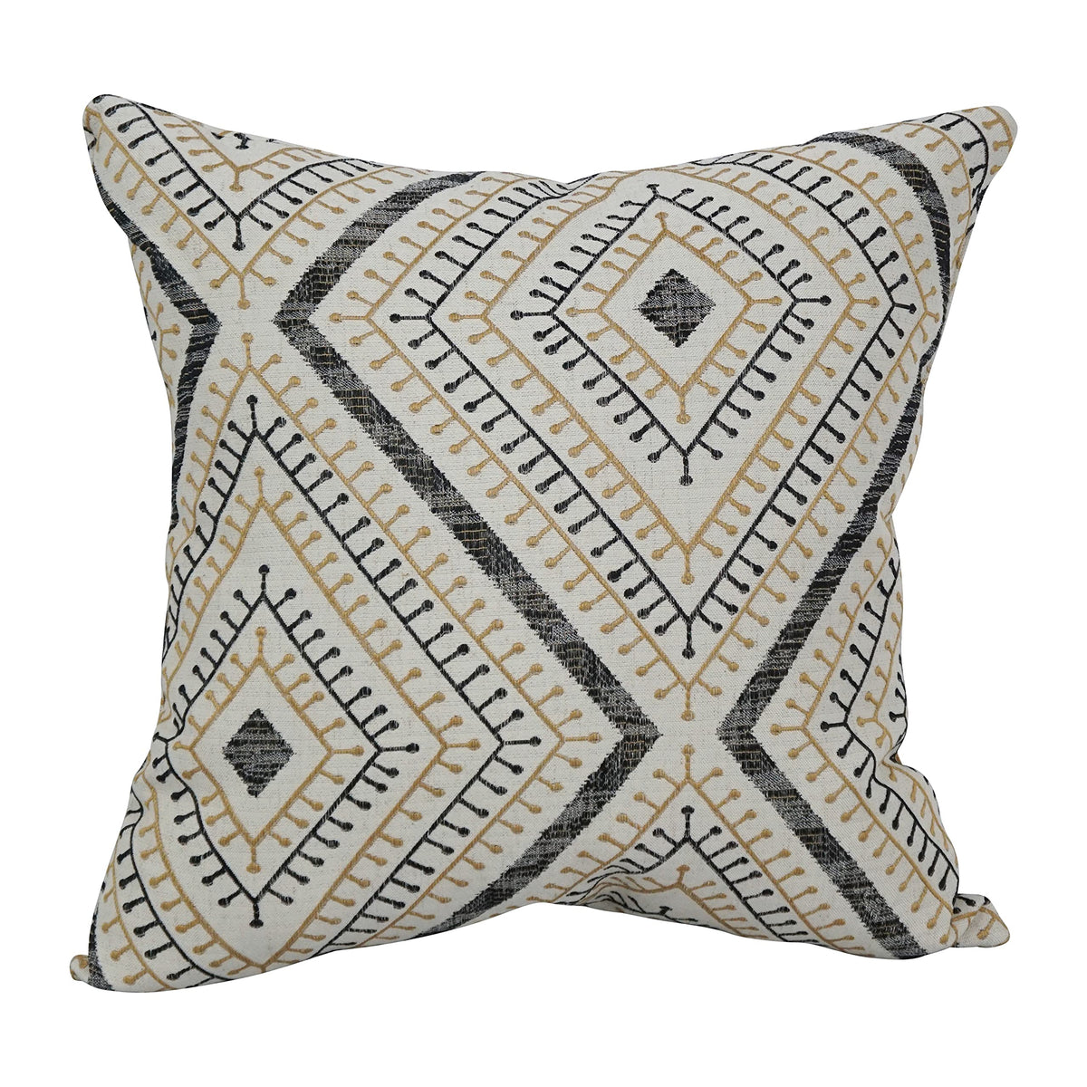 Blazing Needles Square Jacquard Throw Pillows, 17", Tupelo Sahara 2 Count