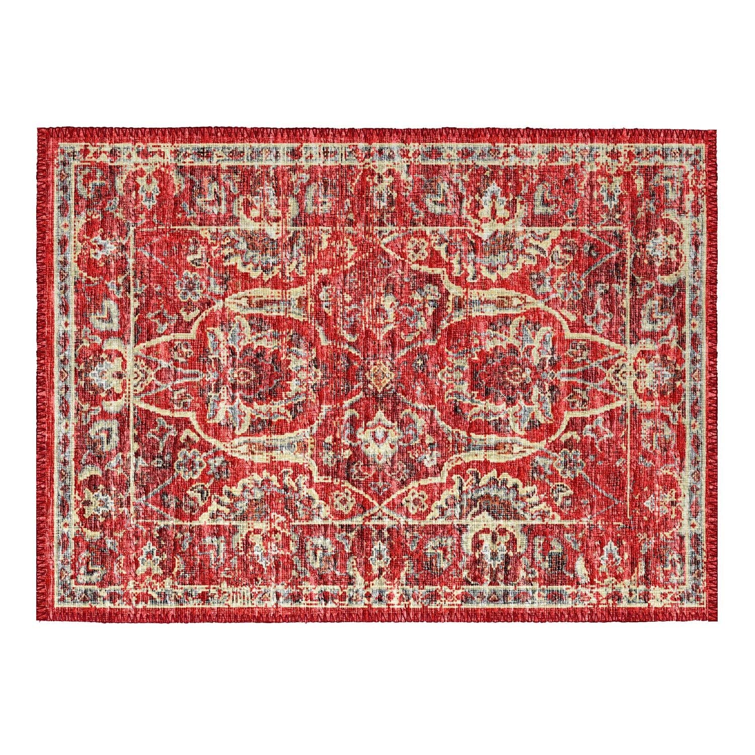 Marbella Mb5 Red Traditional Rug Rectangle 9' X 12'