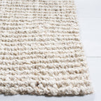 Safavieh Natural Fiber Collection Area Rug - 6' X 9', Bleach & Ivory, Handmade Farmhouse Jute, Ideal For High Traffic Areas In L