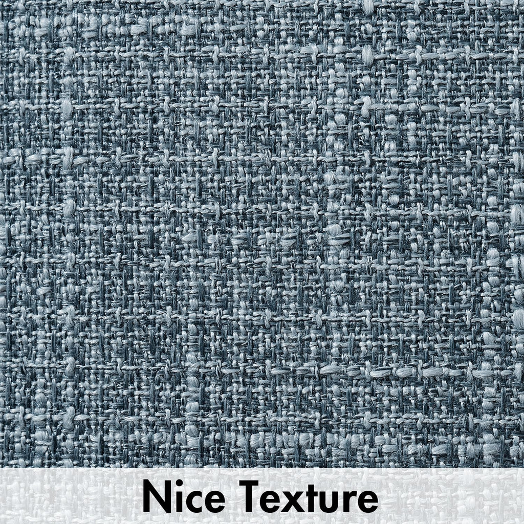 Miulee Burlap Linen Throw Pillow Covers 24X24 Inch Blue Decorative Pillow Covers Modern Farmhouse Pillowcases Soft Accent Cushio