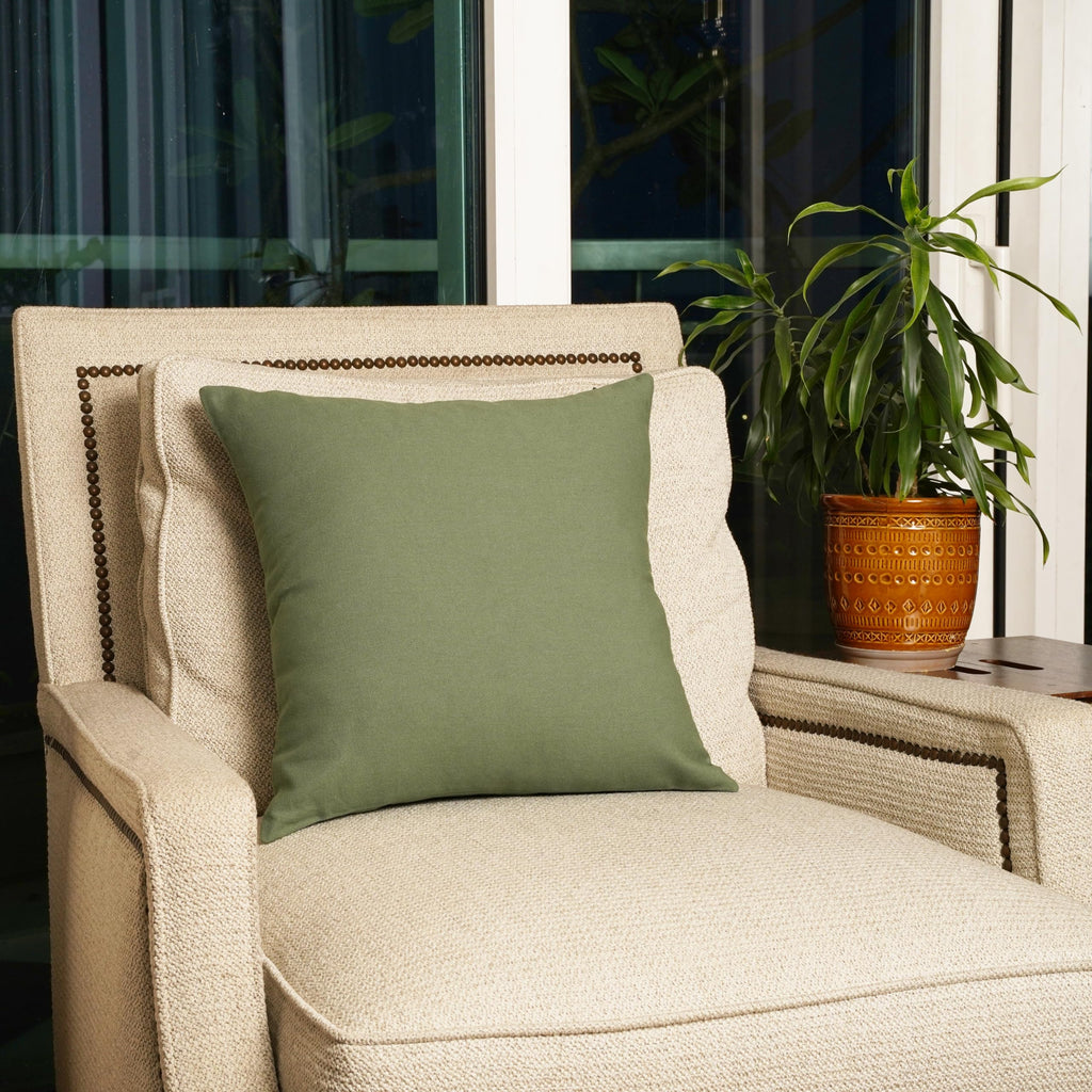 Rely+ Cotton Throw Pillow Covers 20X20 Inchs Set Of 2 Sage Green Decorative Zippered Cases For Couch Bedroom Sofa Farmhouse Livi