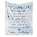 InnoBeta Godchild Gifts Blanket for Baby Girls, Boys - Baptism/Confirmation Gifts - Throw, Flannel Blanket, 30 x 36