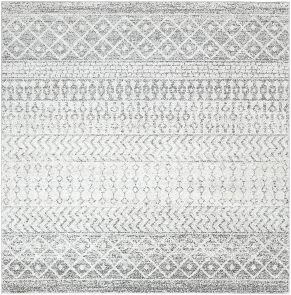Livabliss Chester Boho Moroccan Area Rug,10' Square,Grey