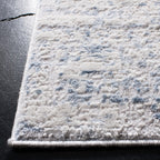 Safavieh Amelia Collection Runner Rug - 2'2'' X 14', Ivory & Blue, Modern Abstract Design, Non-Shedding & Easy Care, Ideal For H