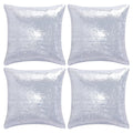 Miayon Silver Sequin Pillow Covers Square Glitter Pillow Cases Decorative Sparkling Throw Pillow Cover Cushion Case For Bed Sofa