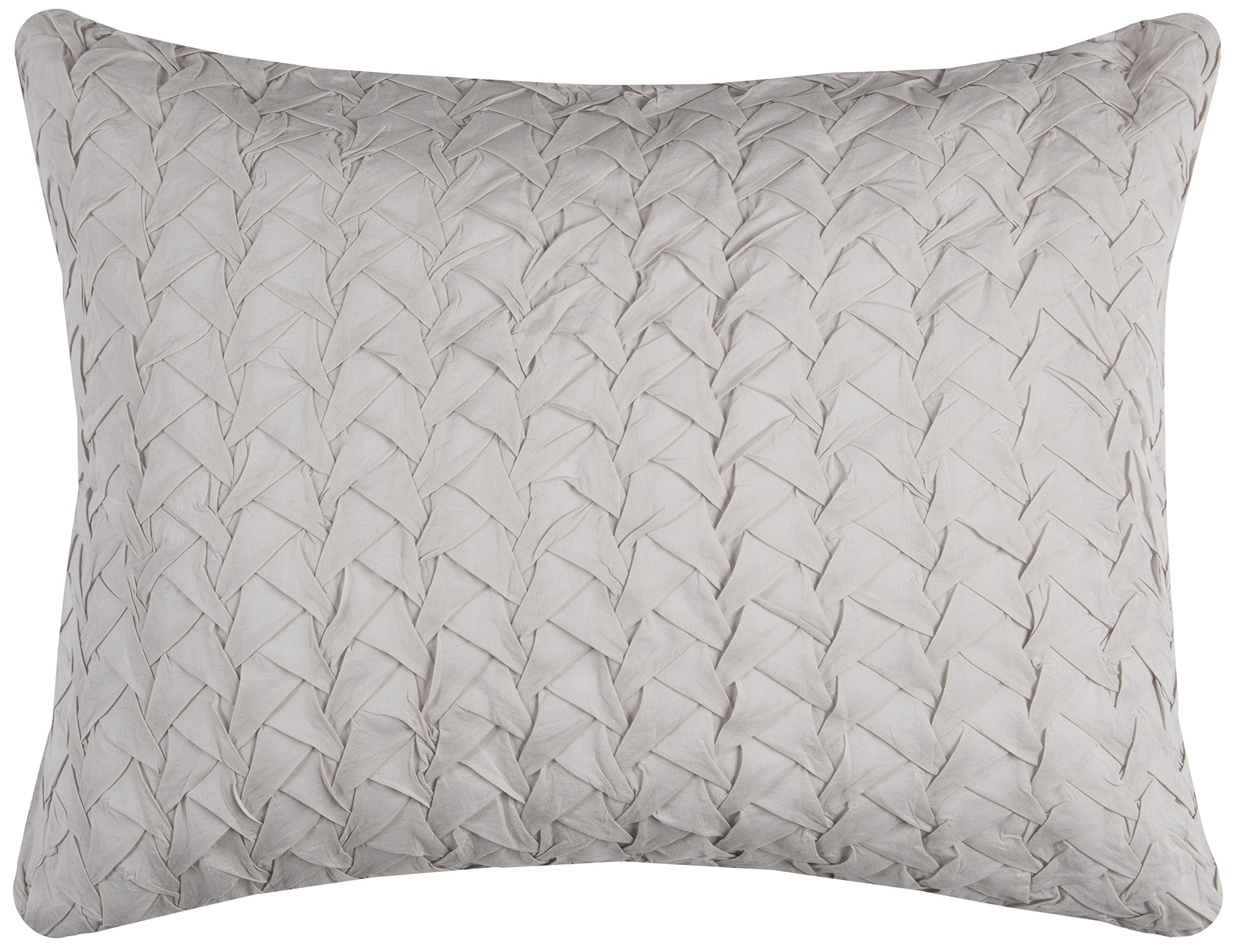Rizzy Home | BT4057 | King Sham | 20"x36" Brown/Neutral/ Solid Textured