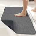 Bosap,Bath Mat,Ultra Thin Bath Rugs,Rubber Bath Mats for Bathroom Quick Dry,Washable,Fit Under Door,Super Absorbent Bathroom Rug