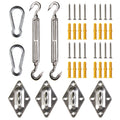 Royal Shade 10 Inch Hardware Kit For Rectangle/Square Sun Shade Sail Canopy, 316 Military-Grade Stainless Steel