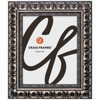 Craig Frames Bravado Ornate, 28X35 Picture Frame, Antique Silver