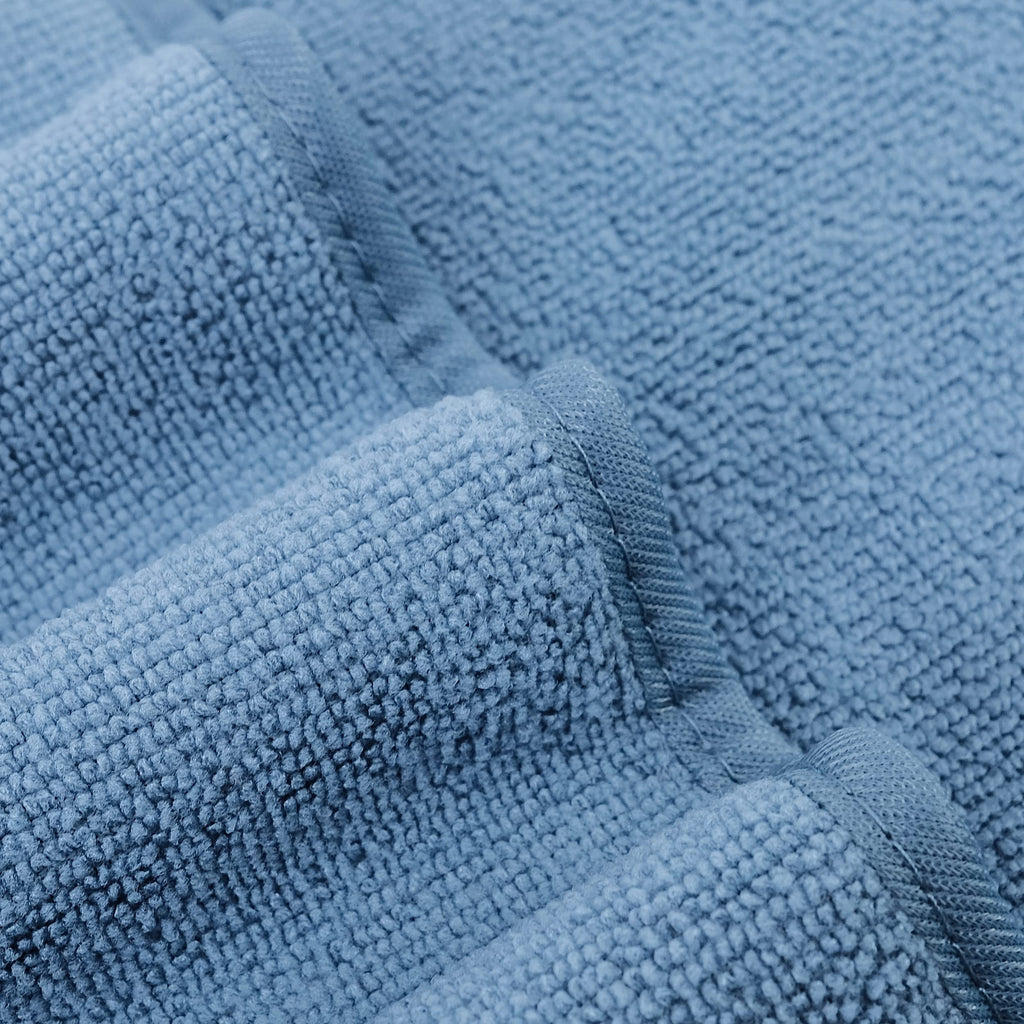 Polyte Microfiber Quick Dry Lint Free Bath Towel, 57 X 30 In, Pack Of 4 (Blue)
