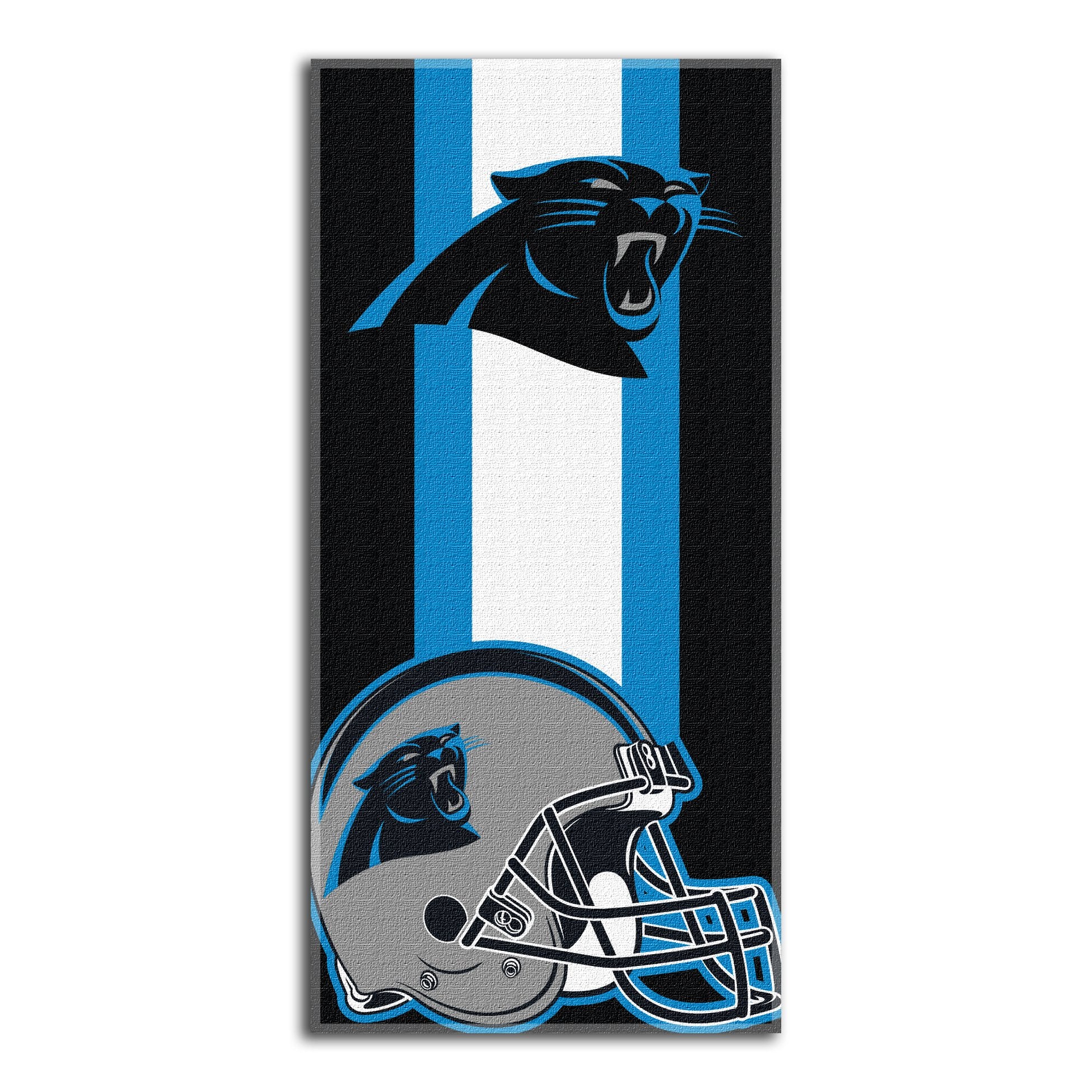 Northwest NFL Carolina Panthers Beach Towel, 30 x 60, Zone Read