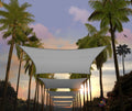 Amgo 10' X 16' Grey Rectangle Sun Shade Sail Canopy Awning Upf50+ Agtapr1016, 95% Uv Blockage, Water & Air Permeable, Commercial