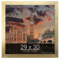 wallsthatspeak 29x30 Gold Picture Frame for Puzzles Posters Photos or Artwork