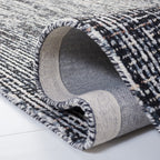Safavieh Abstract Collection Area Rug - 8' X 10', Black & Grey, Handmade Wool, Ideal For High Traffic Areas In Living Room, Bedr