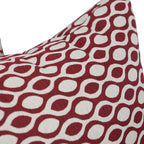 Blazing Needles Square Polyester Jacquard Throw Pillows, 17", Ozero Wine 2 Count