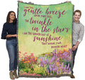 Pure Country Weavers I Am The Gentle Breeze Upon Your Face Blanket Flowers - Sympathy Bereavement Gift Tapestry Throw Woven From