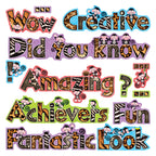 Trend Enterprises, Inc. T-8704 Monkey Wow Words Phrases Mini Bulletin Board Set