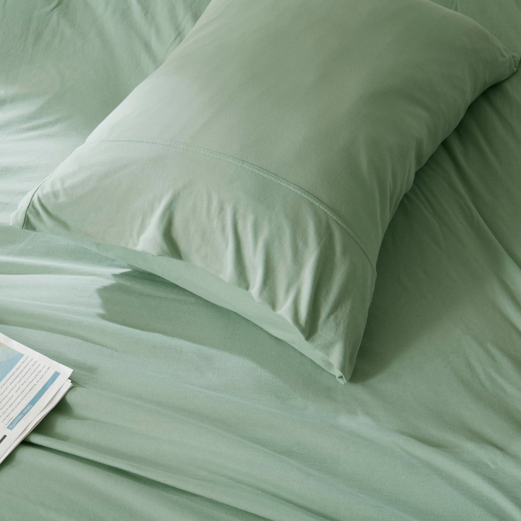 Household 100% Jersey Cotton Pillowcase 20   X30   -Light Weight, Comfortable, Super Soft Pillow Case With Envelope Closure Extr