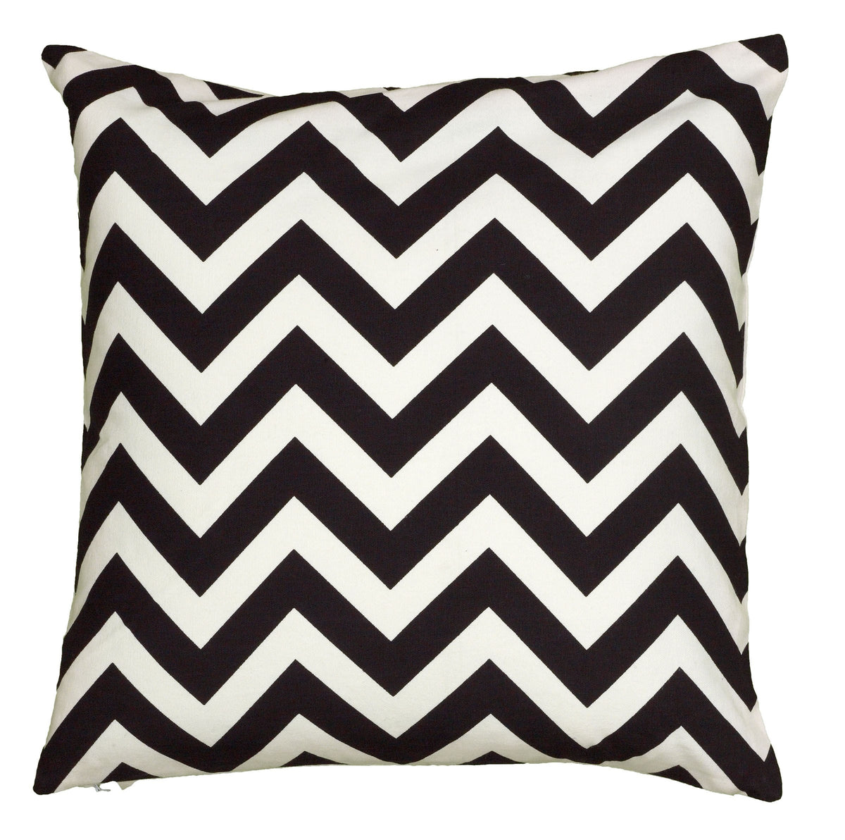 Rizzy Home | T06159 | Poly Fill Decorative Pillow | 18"X18" Black/White/Neutral Chevron