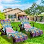 Nisdoing Lounge Chair Towel Cover, Beach Chair Cover (Pack Of 2), Pool Lounge Chair Covers For Outdoor,Garden, Beach,Sun Lounger