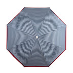 Picnic Time Outdoor Canopy Sunshade Beach Umbrella 5.5', Small Patio Umbrella, Beach Chair Umbrella, (Blue Pinstripe Pattern)