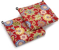 Blazing Needles Outdoor Spun Poly 19-Inch by 20-Inch by 3-1/2-Inch All Weather UV Resistant Zippered Cushions, Alinea Pomppeii, 