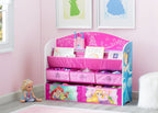 Delta Children Deluxe Book & Toy Organizer, Disney Princess, Fabric, 1 Count, Pink, Model TB83409PS