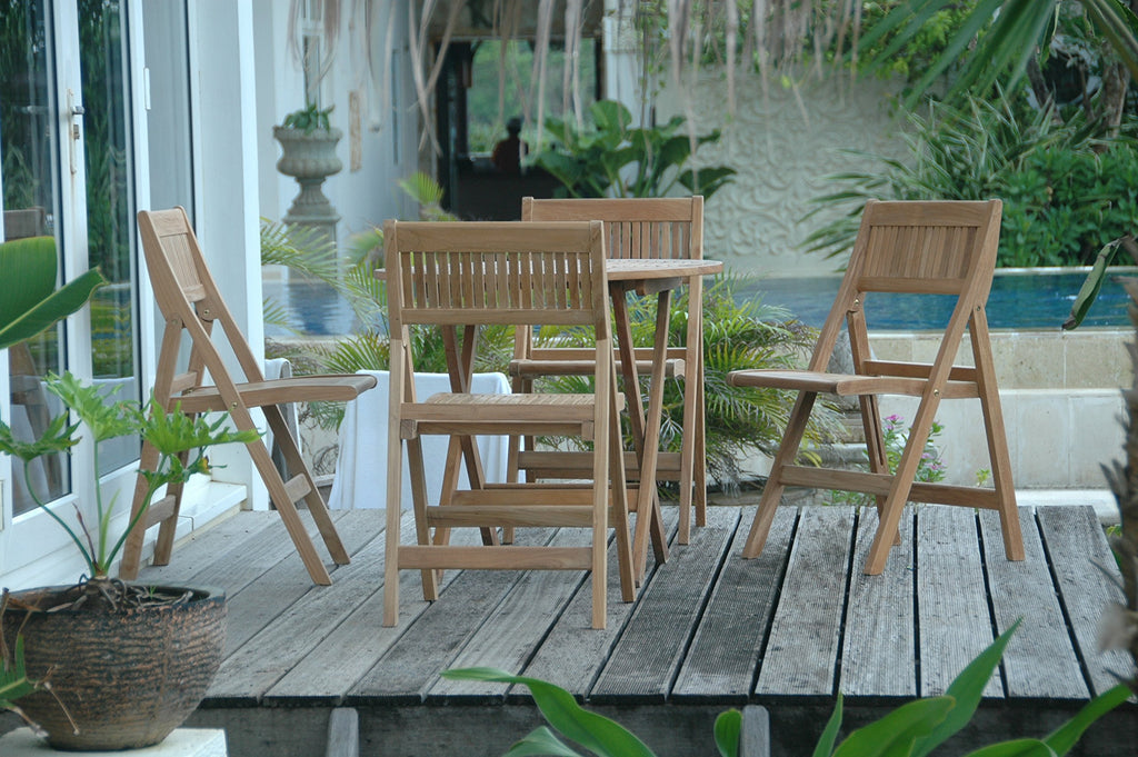 Anderson Teak Windsor 5-Pieces Round Bistro Set