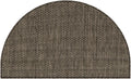 Unique Loom Collection Casual Transitional Solid Heathered Indoor/Outdoor Flatweave Area Rug (2' 2'' x 3' 7'' Hearth, Black/Ivor